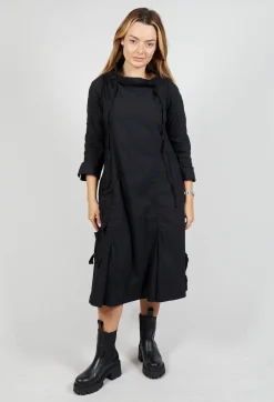 Rundholz Black Label Tops^High Neck Utility Style Dress in Black
