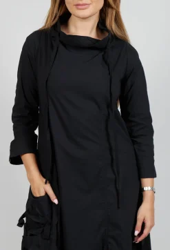 Rundholz Black Label Tops^High Neck Utility Style Dress in Black