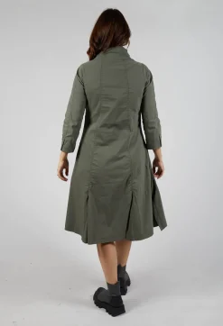 Rundholz Black Label Tops^High Neck Utility Style Dress in Camp