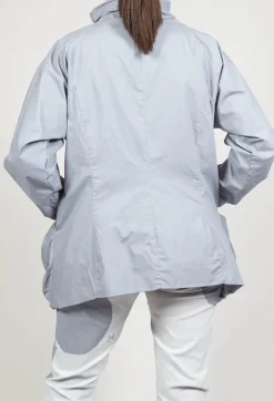 Rundholz Black Label Jackets^High Neck Zip Through Jacket in Water