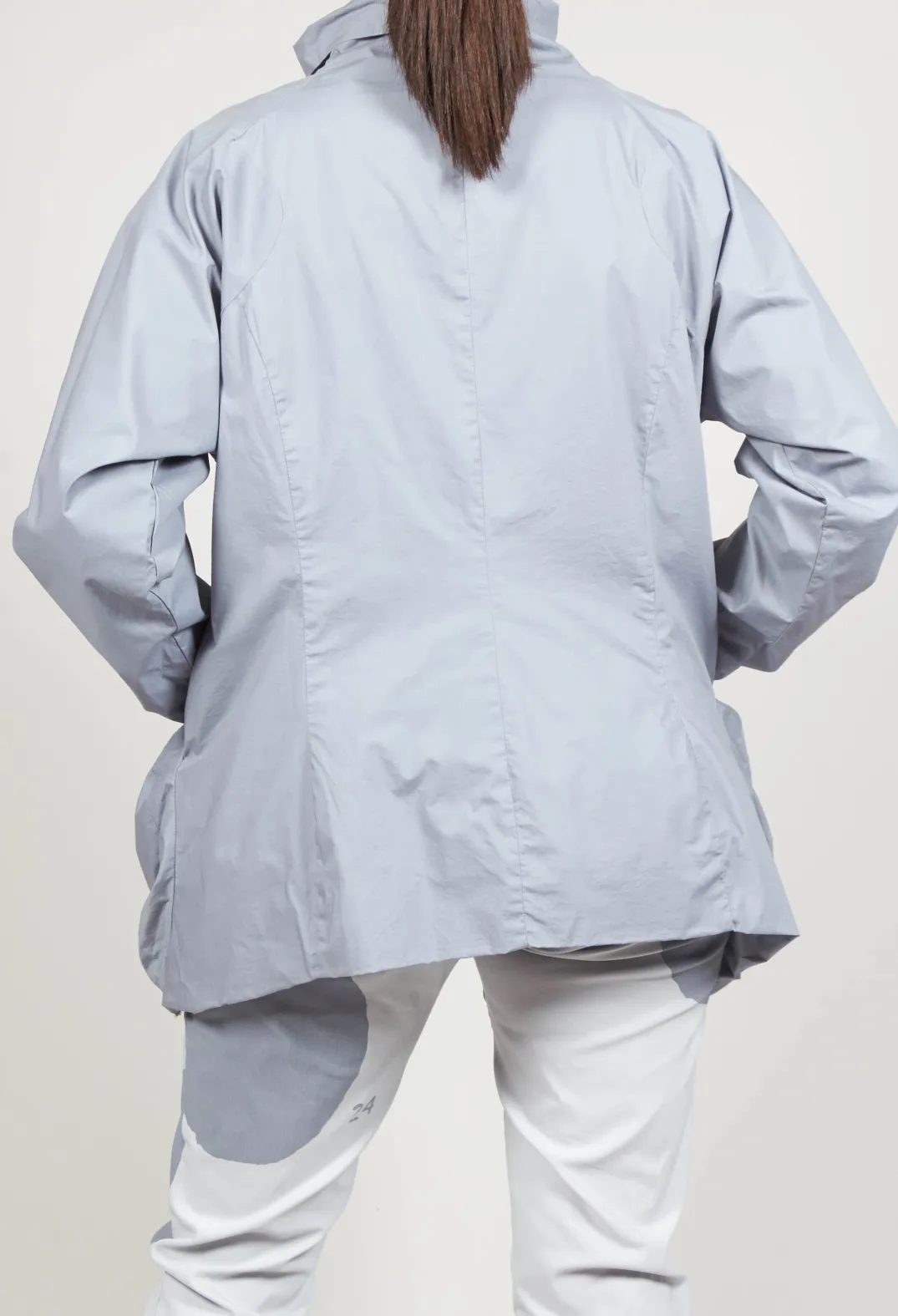 Rundholz Black Label Jackets^High Neck Zip Through Jacket in Water