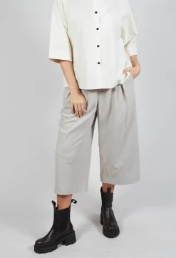 SOH Trousers^High Waisted Trousers in Cream