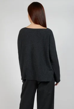 Album Di Famiglia Cardigans^HK V Neck Oversized WS in Slate
