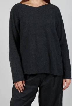 Album Di Famiglia Cardigans^HK V Neck Oversized WS in Slate