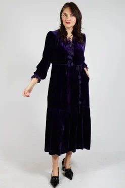 Bianco Levrin Dresses^Holly Dress in Violet