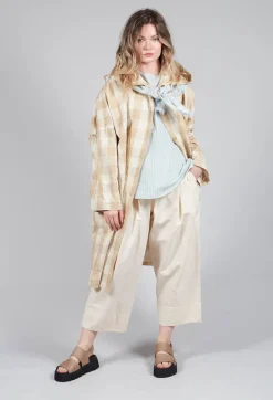 Apuntob Coats^Hooded Coat in Natural