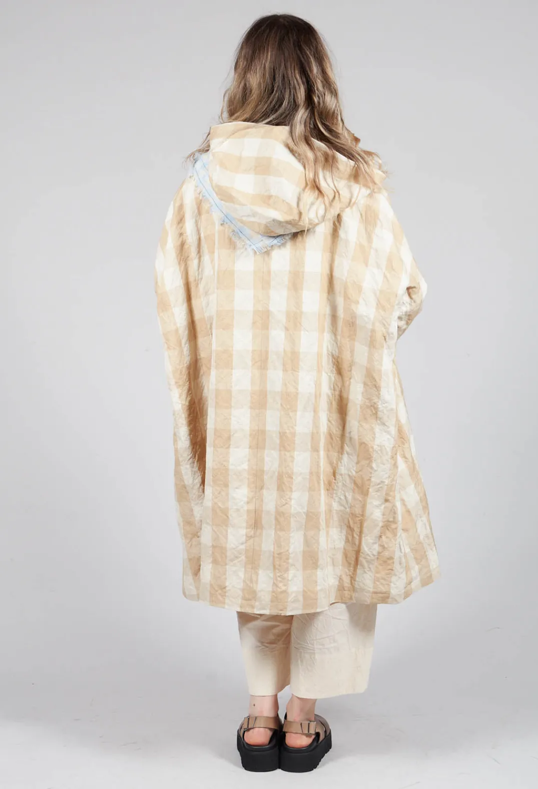 Apuntob Coats^Hooded Coat in Natural