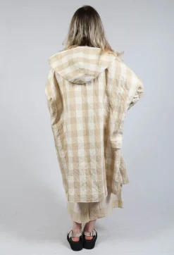 Apuntob Coats^Hooded Coat in Natural
