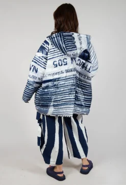Rundholz Black Label Jackets^Hooded Jacket in Navy Print