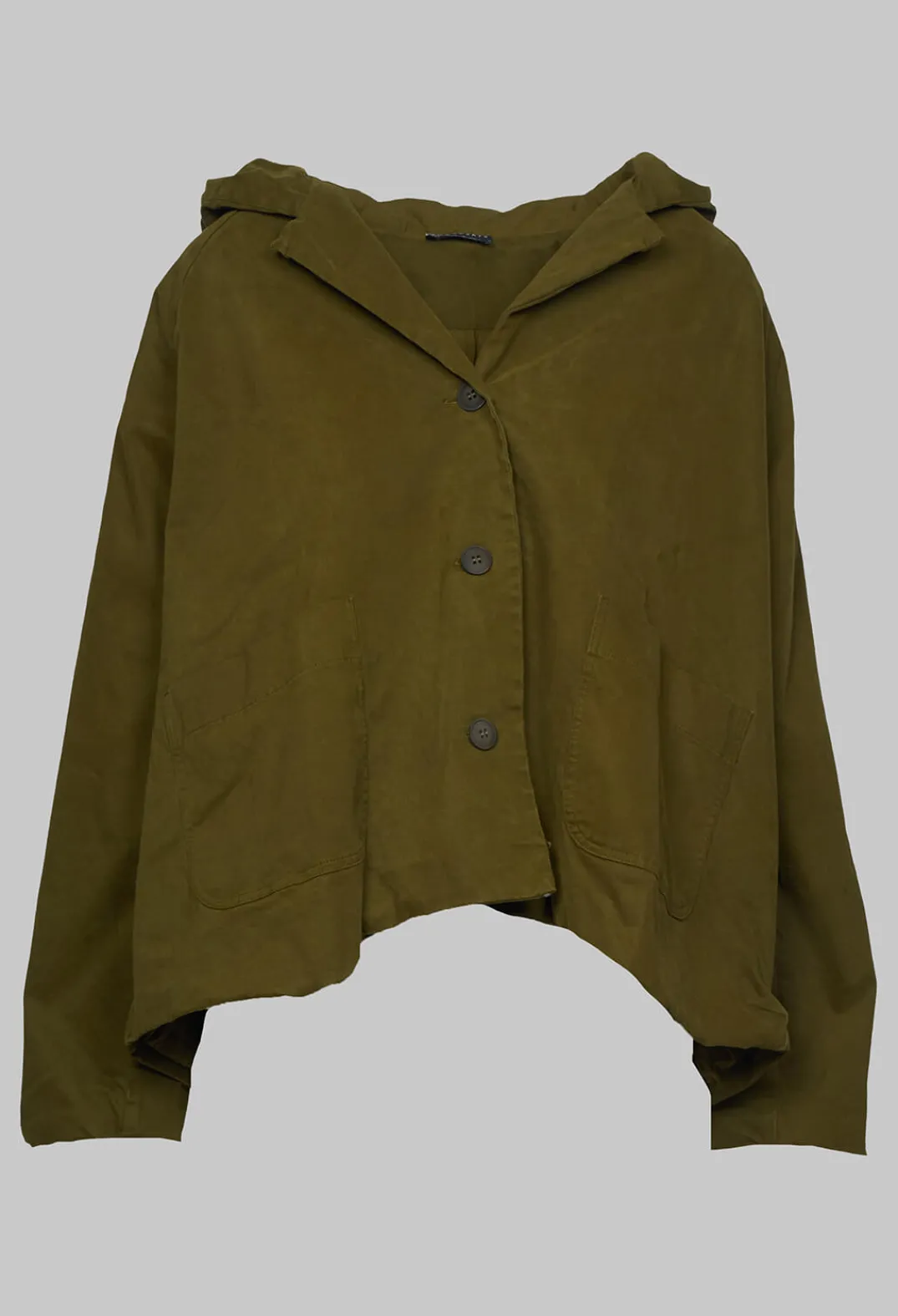 Aequamente Jackets^Hooded Jacket in Oliva