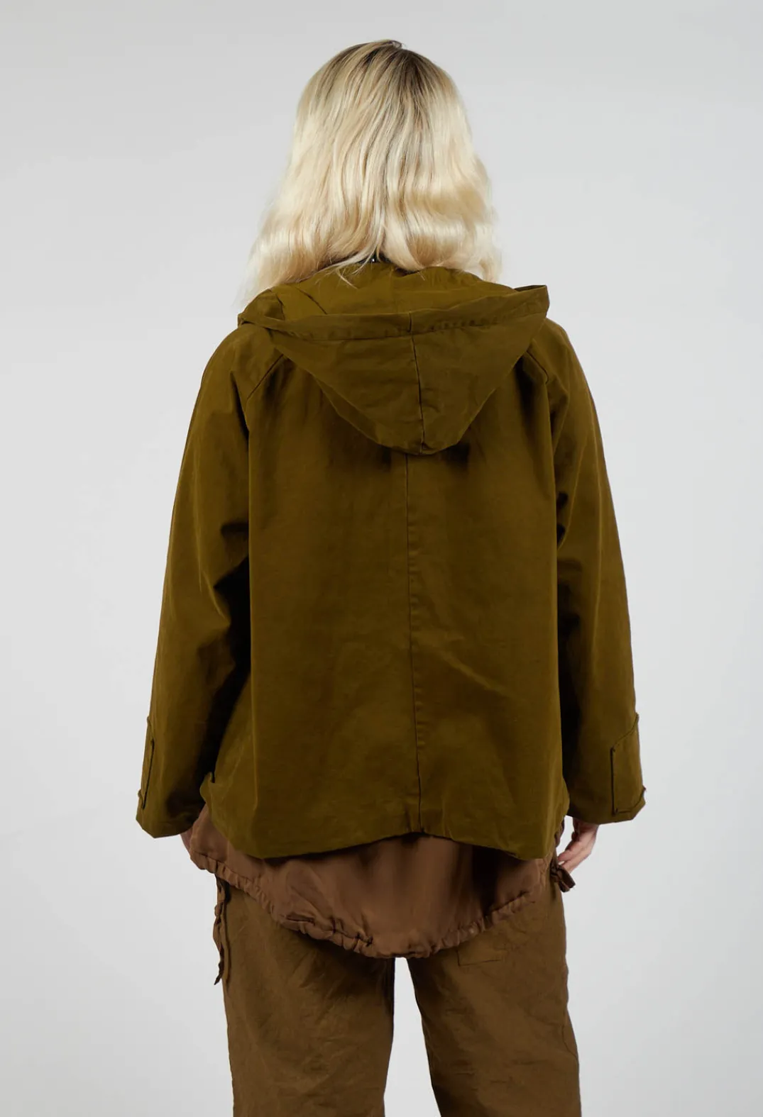 Aequamente Jackets^Hooded Jacket in Oliva