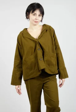 Aequamente Jackets^Hooded Jacket in Oliva