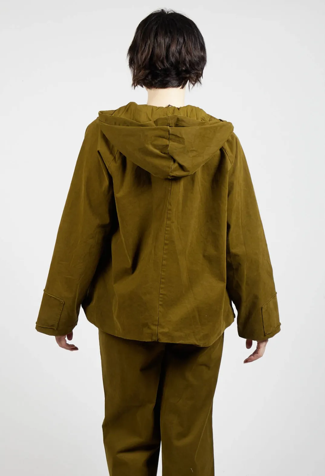 Aequamente Jackets^Hooded Jacket in Oliva