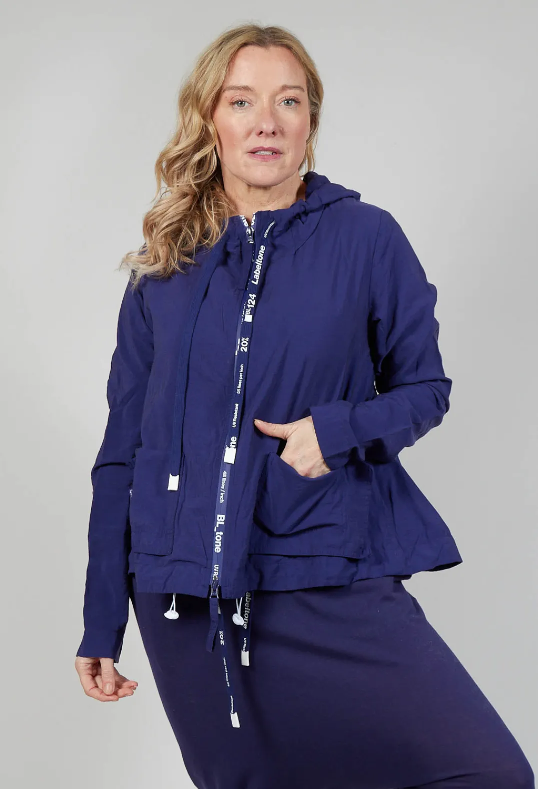 Rundholz Black Label Jackets^Hooded Jersey Jacket in Azur