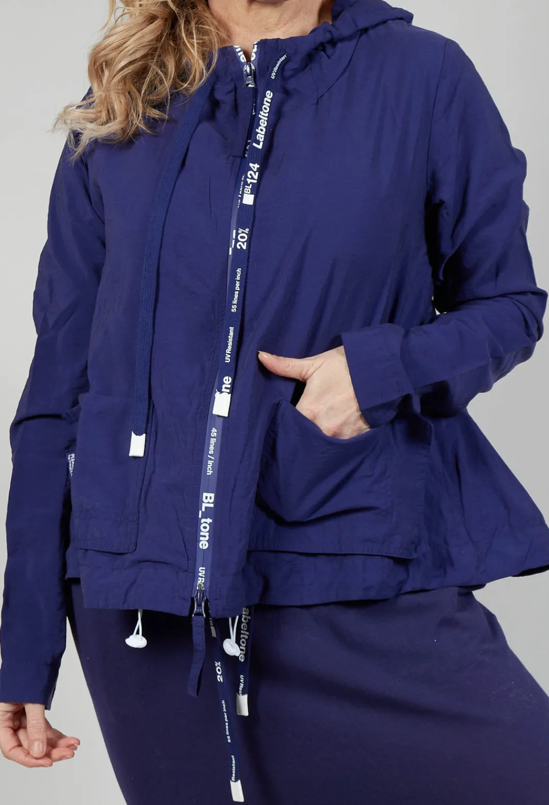 Rundholz Black Label Jackets^Hooded Jersey Jacket in Azur