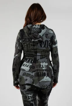 Rundholz Black Label Jackets^Hooded Jersey Jacket in Multicolour