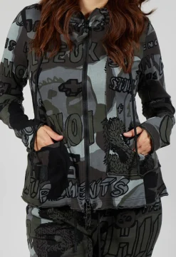 Rundholz Black Label Jackets^Hooded Jersey Jacket in Multicolour