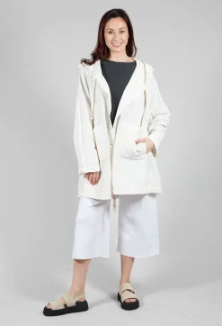 Album Di Famiglia Coats^Hooded Parka CC in Milk