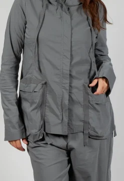 Rundholz Black Label Jackets^Hooded Utility Jacket in Rock