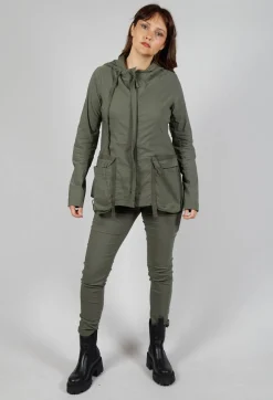 Rundholz Black Label Jackets^Hooded Utility Jacket in Camp
