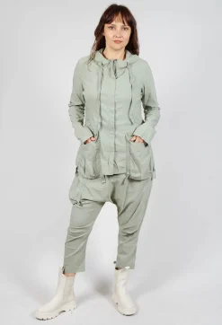 Rundholz Black Label Jackets^Hooded Utility Jacket in Defender