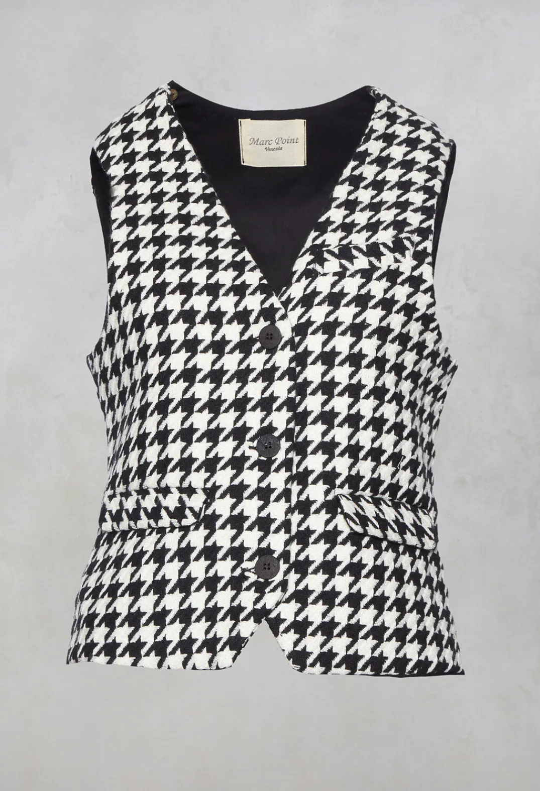 Marc Point Jackets^Hounds Tooth Printed Waistcoat in 1000