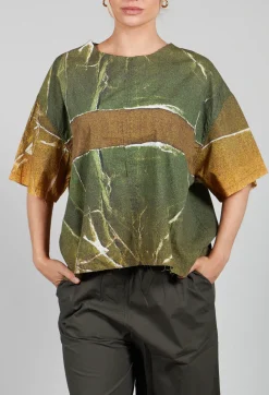 La Vaca Loca Tops^Huir Top in Avocado Green