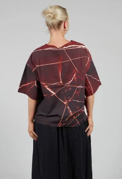 La Vaca Loca Tops^Huir Top in Lava Banner