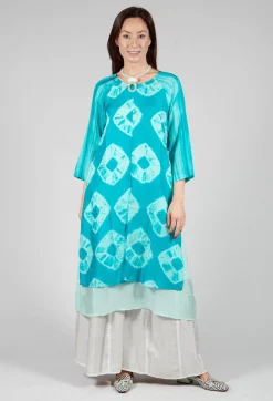 Bianco Levrin Dresses^Huong Dress in Mint and Cyan