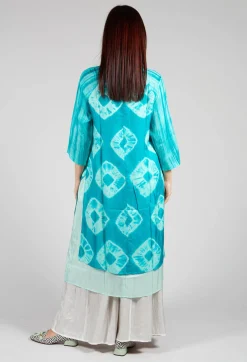 Bianco Levrin Dresses^Huong Dress in Mint and Cyan