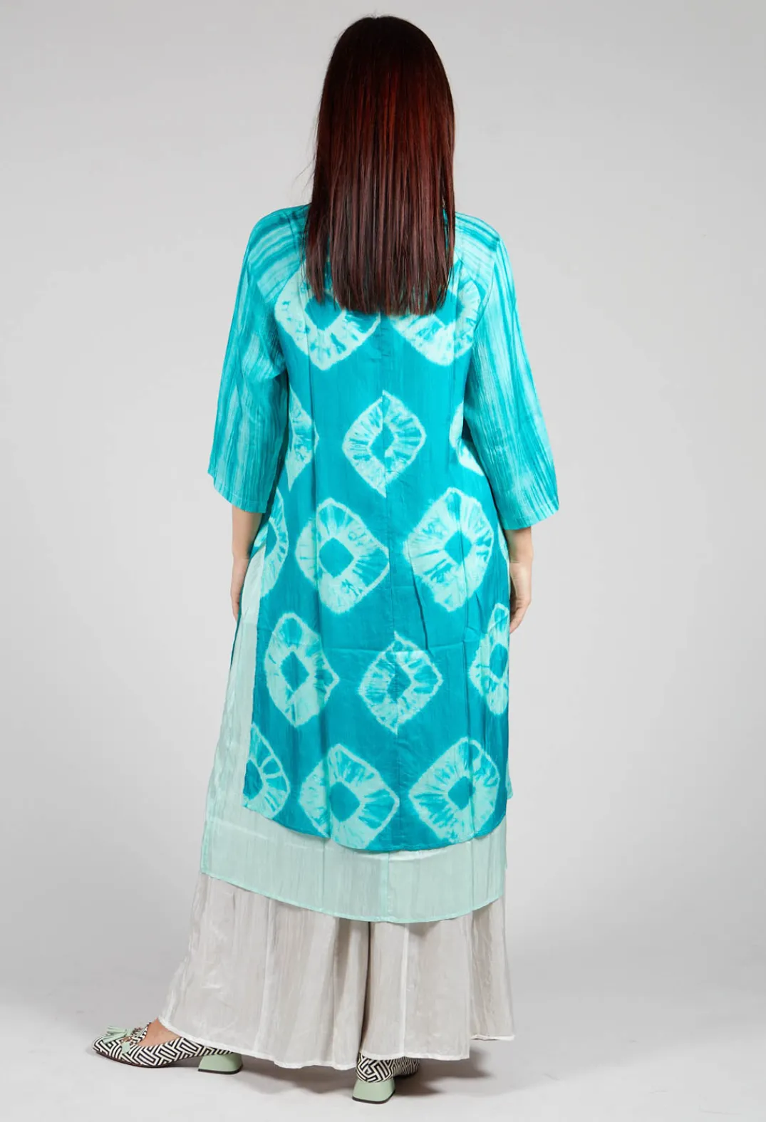 Bianco Levrin Dresses^Huong Dress in Mint and Cyan