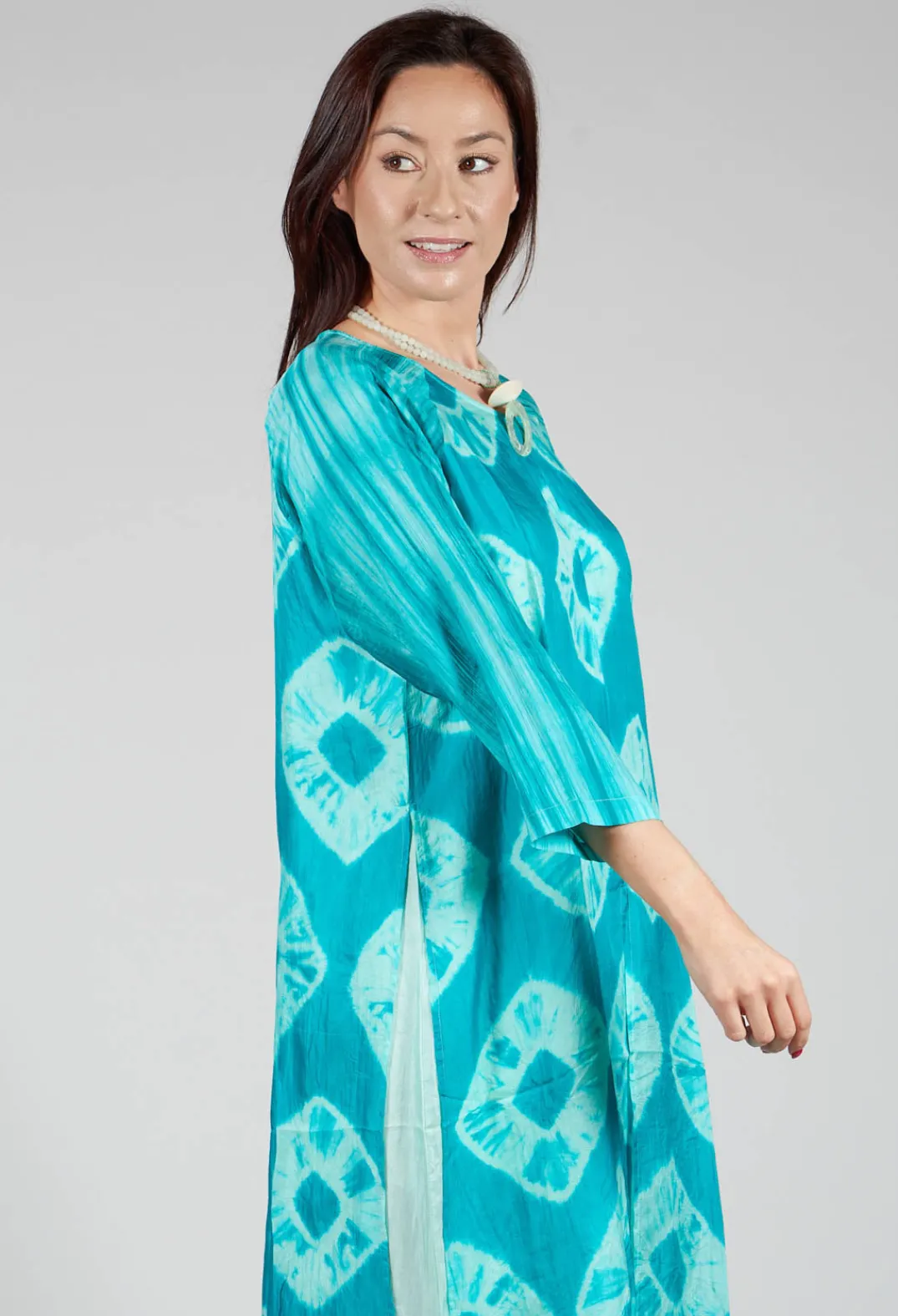 Bianco Levrin Dresses^Huong Dress in Mint and Cyan