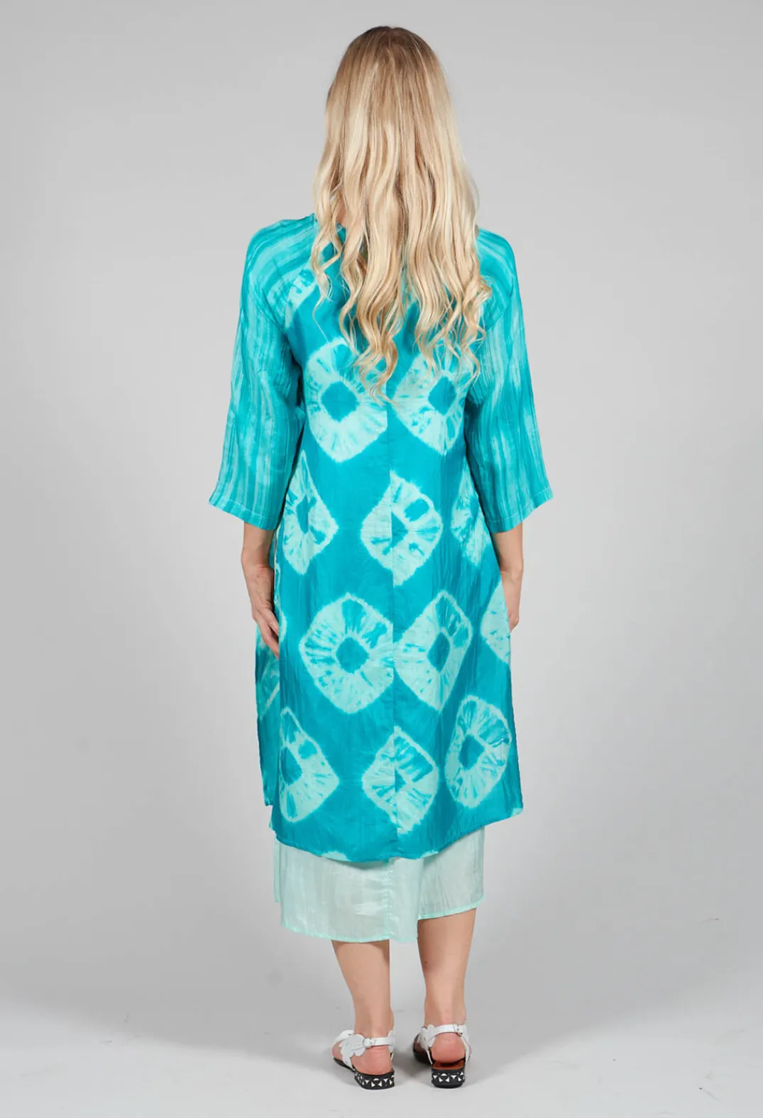 Bianco Levrin Dresses^Huong Dress in Mint and Cyan