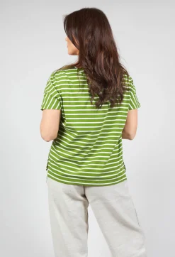 Mama B Shirts & Blouses^Ibisco R Stripe T-Shirt in Avocado