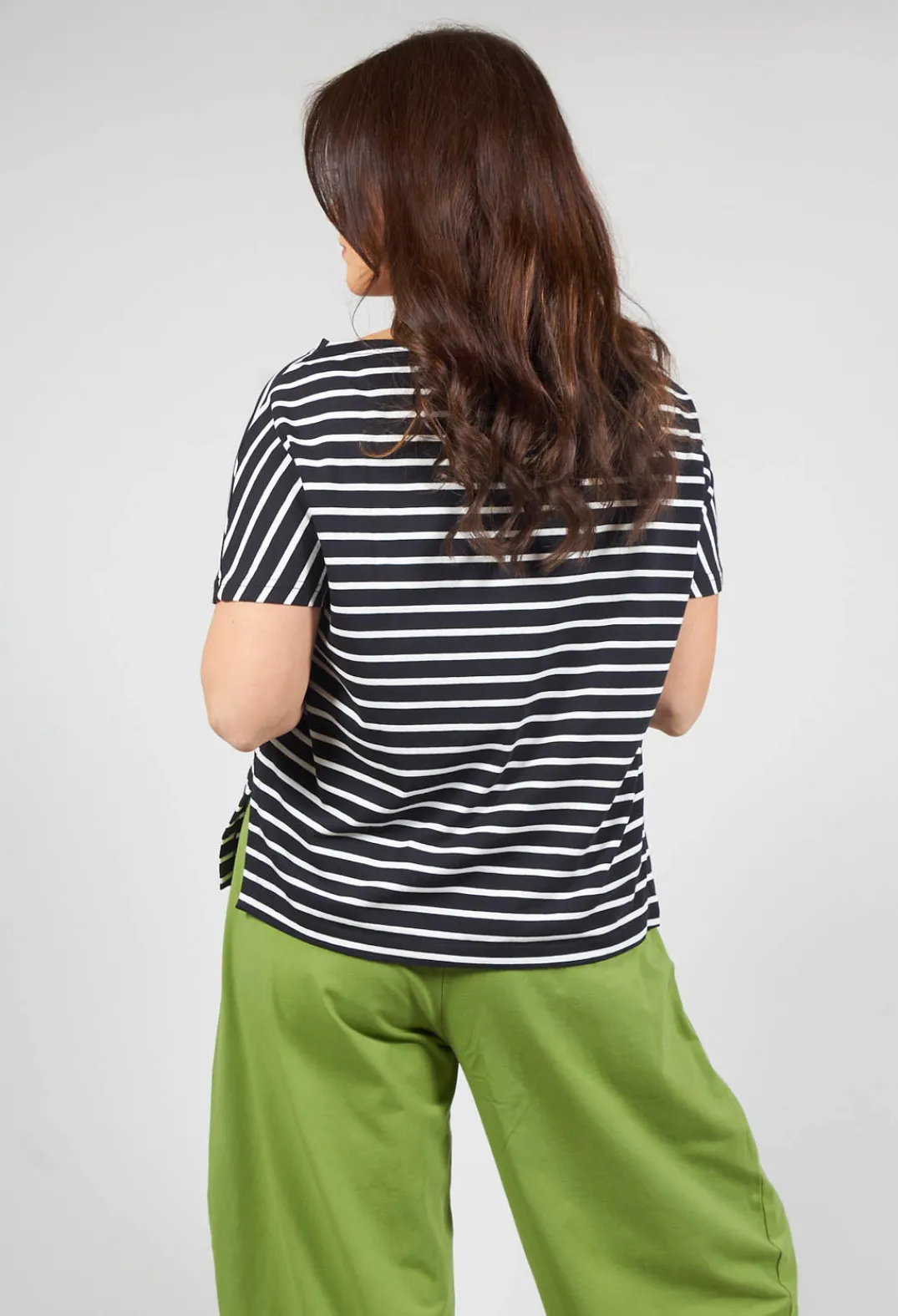 Mama B Shirts & Blouses^Ibisco R Stripe T-Shirt in Nero