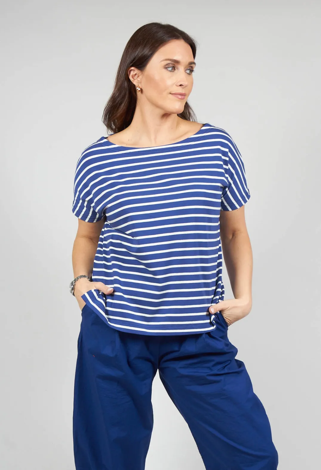 Mama B Shirts & Blouses^Ibisco R Stripe T-Shirt in Officina