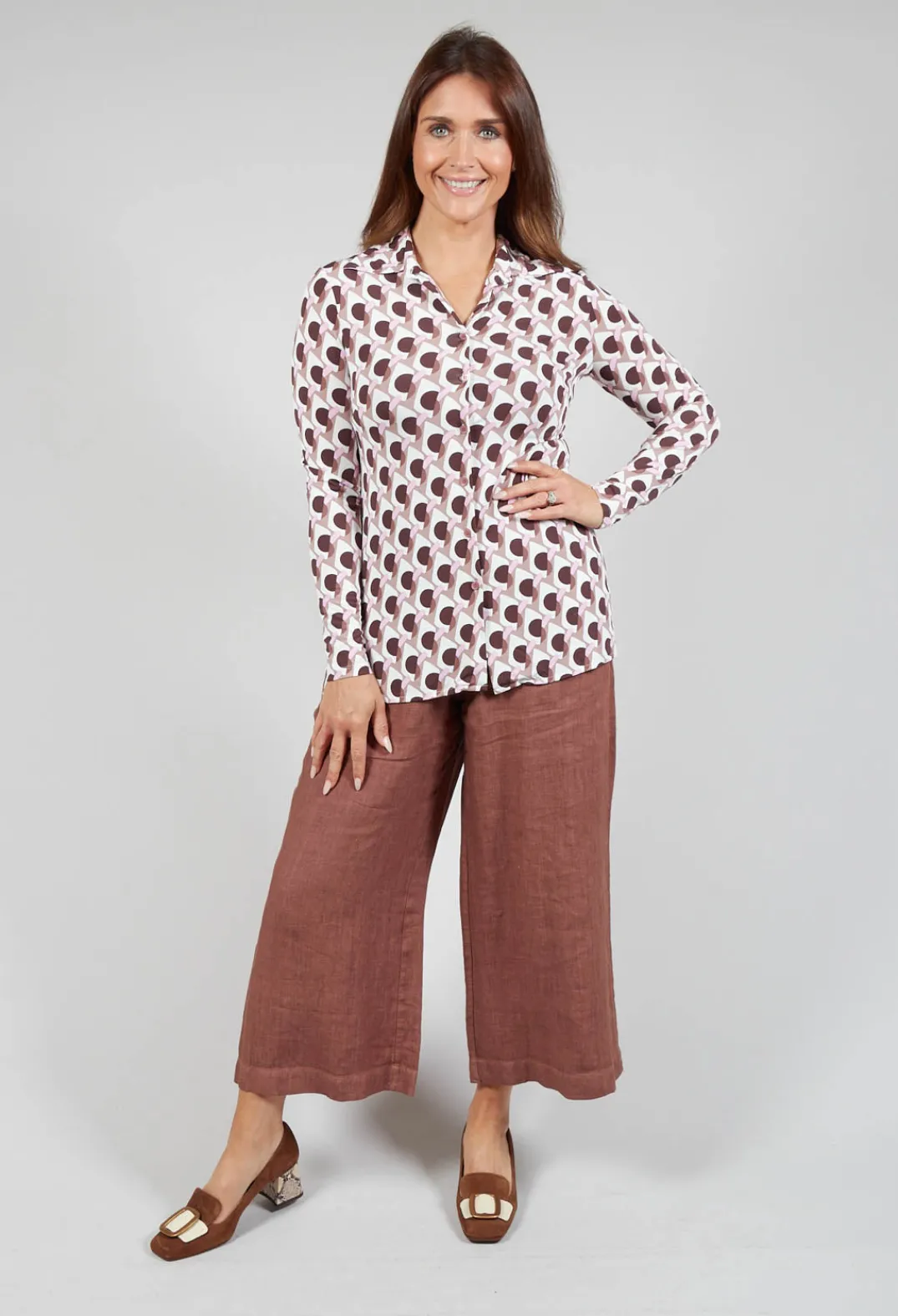 Maliparmi Shirts & Blouses^Ice Cream Shirt in Rosa / Moro / Brick