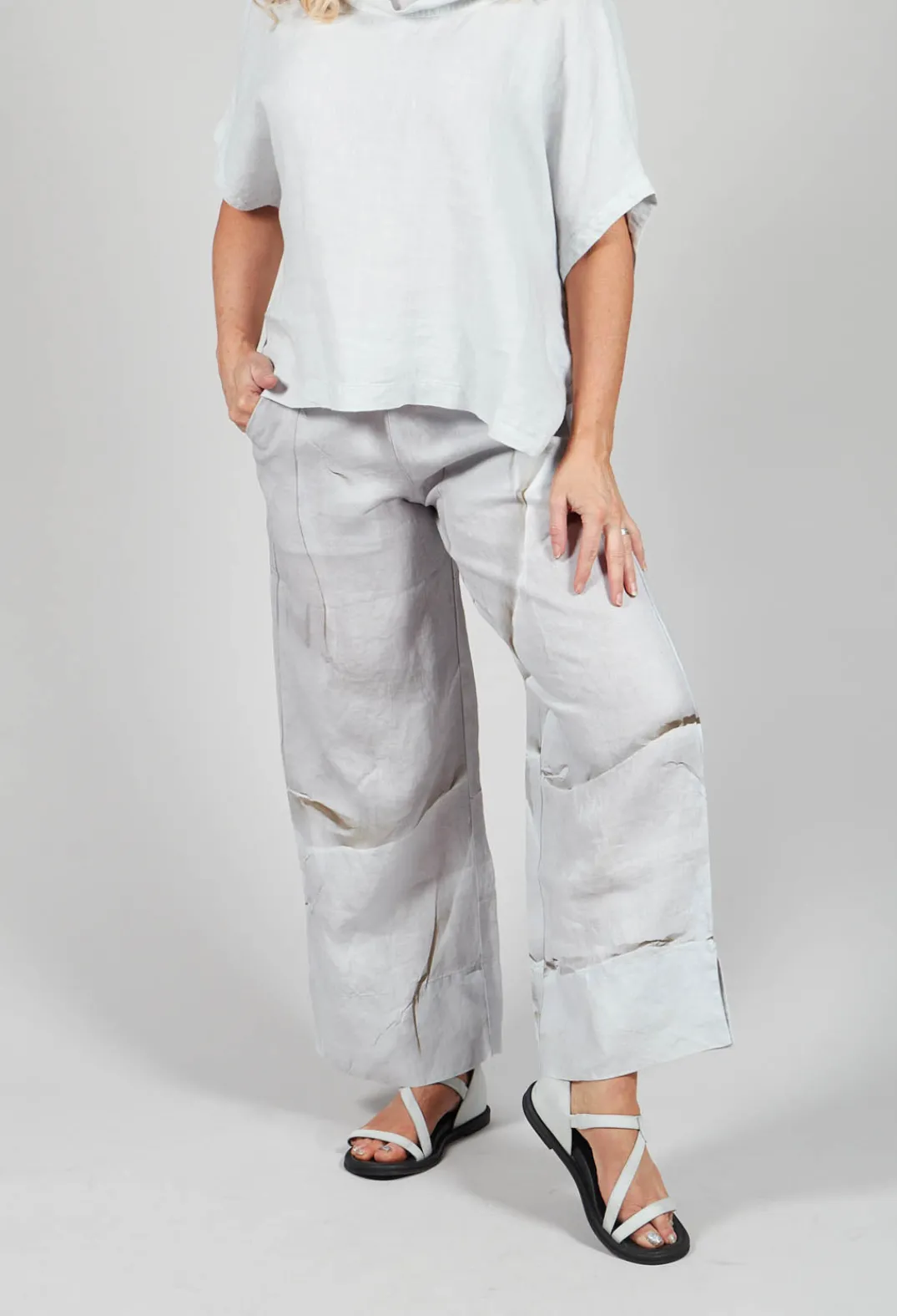 Elemente Clemente Trousers^Ido Printed Trousers in Greige