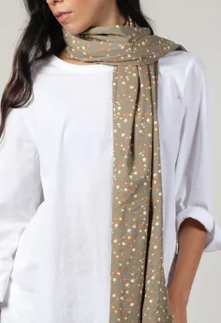 Ewa I Walla Scarves^Ilona Shawl in Brown Flower Print