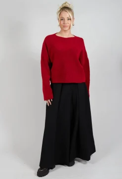 La Vaca Loca Tops^Inerte Knitted Jumper in Fire Red
