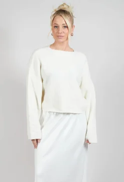 La Vaca Loca Tops^Inerte Knitted Jumper in Grandpa Ecru