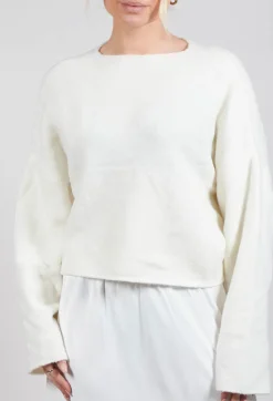 La Vaca Loca Tops^Inerte Knitted Jumper in Grandpa Ecru