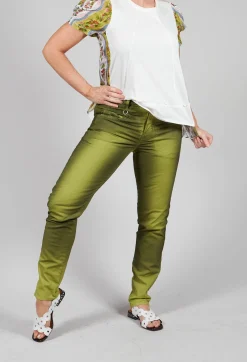 High Trousers^Inform Trousers in Washed Green