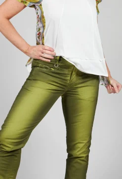 High Trousers^Inform Trousers in Washed Green