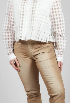 High Trousers^Inform Trousers in Washed Beige