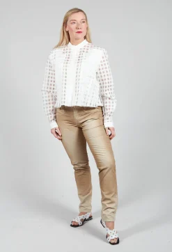 High Trousers^Inform Trousers in Washed Beige