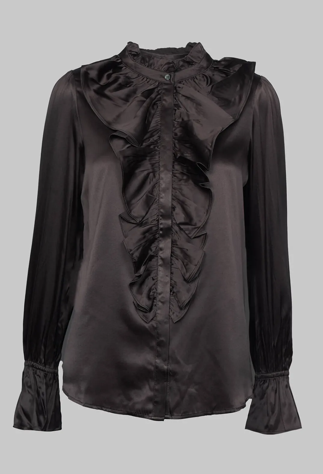 Dea Kudibal Shirts & Blouses^Ingeborg Shirt with Ruffles in Chocolate