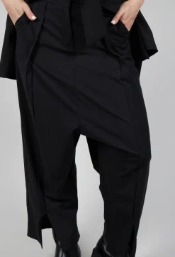 IXOS Trousers^Irene Cropped Leg Trouser in Nero
