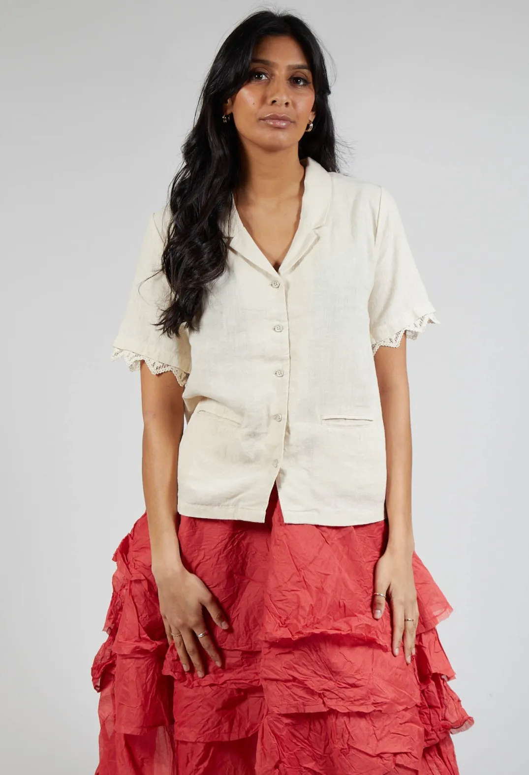 Ewa I Walla Shirts & Blouses^Iris Blouse in Bone White