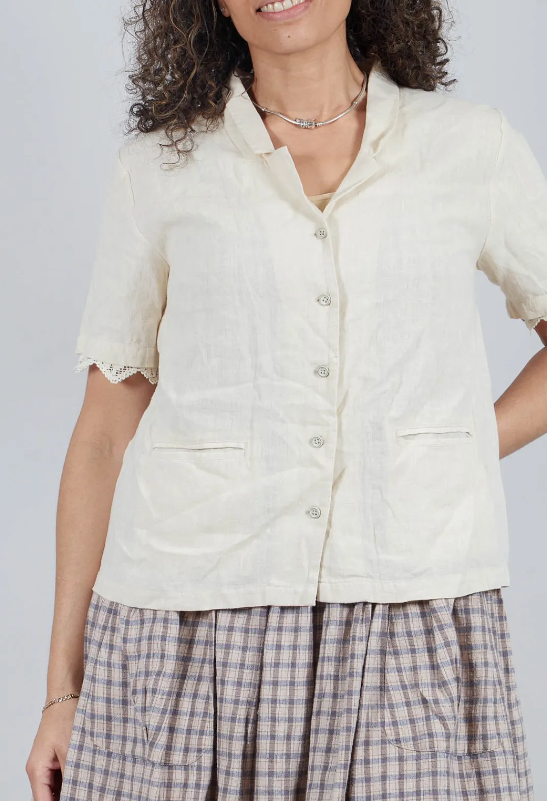 Ewa I Walla Shirts & Blouses^Iris Blouse in Bone White